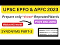 synonyms for upsc epfo apfc 2023 part 3