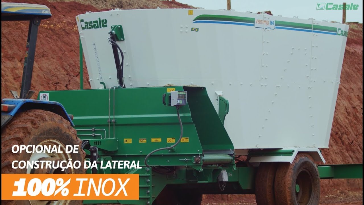 Misturadora de Ração Vertimix Twin Casale - Sistema de mistura com duas roscas