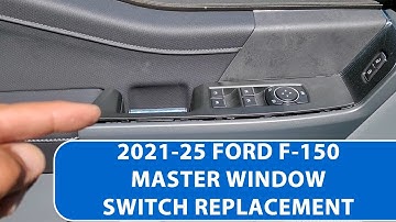 How To Remove/Replace 2021-25 Ford F-150 Driver Power Window Switch.