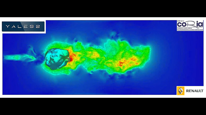 [YALES2] Flame kernel development in a stratified mixture