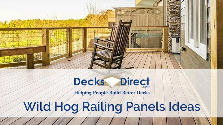 Easy DIY Deck Railing That Looks Amazing | Hog wire Railing panels