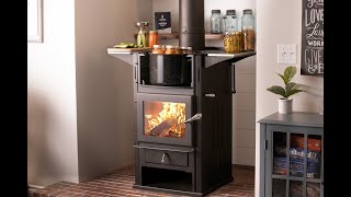 Kuma Applewood Cookstove  Multiple cooking options.