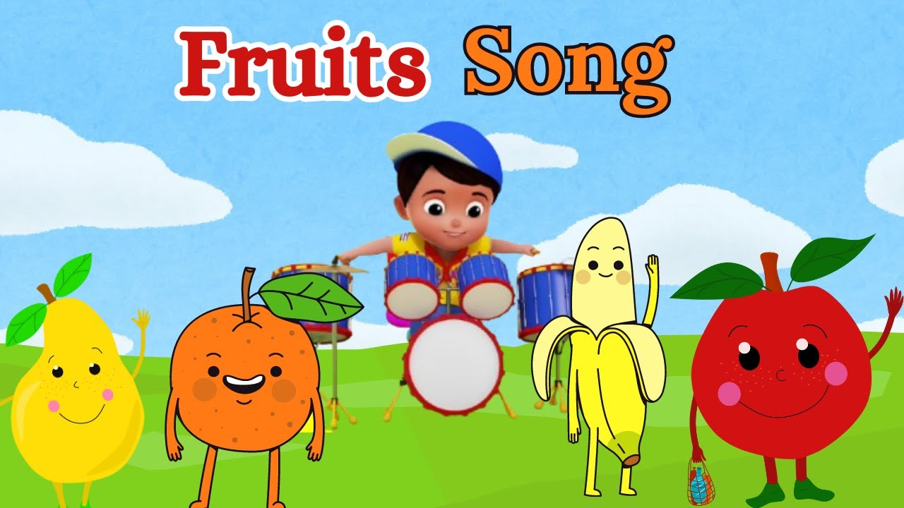 🍎 Fruit Song for Kids | 🍌 Learn Fruits Nursery Rhymes | 🎵 Baby Songs ...