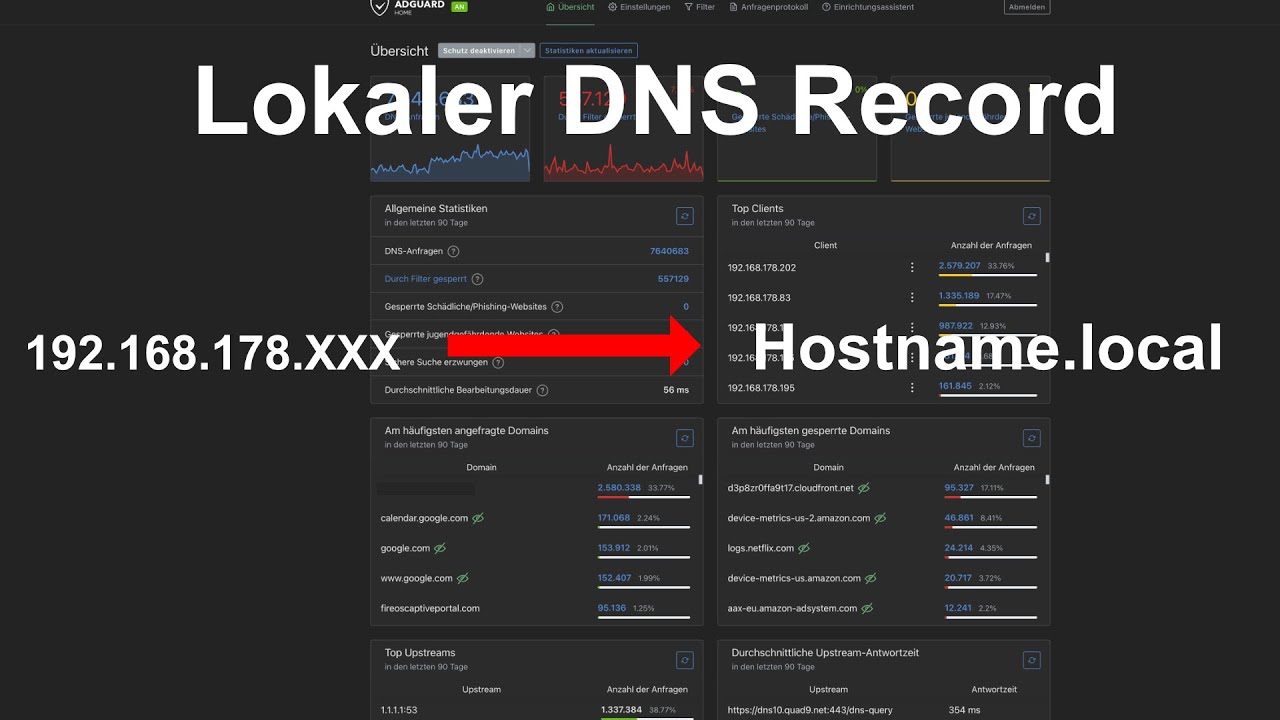Lokaler DNS Record mit AdGuard Einrichten