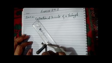 Question no.2 of Ex.29.2.....Construction  of InCircle of a Triangle