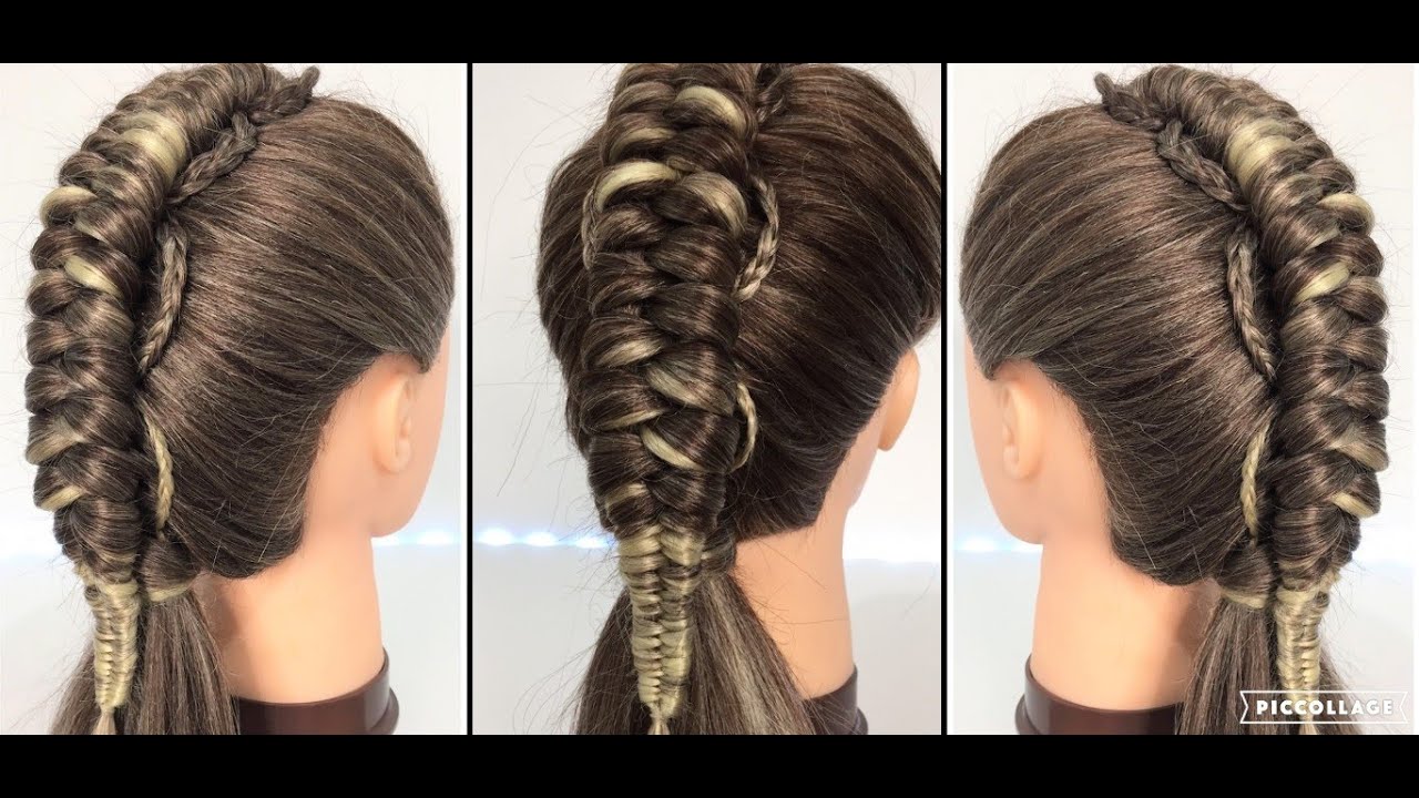 INFINITY BRAID with a twist / UNIQUE STYLE - YouTube