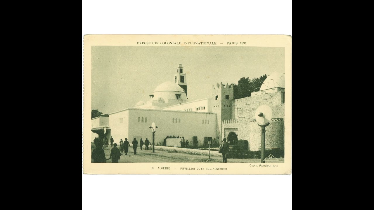1931 Paris Exposition Coloniale Internationale South Algerian Pavilion Postcard