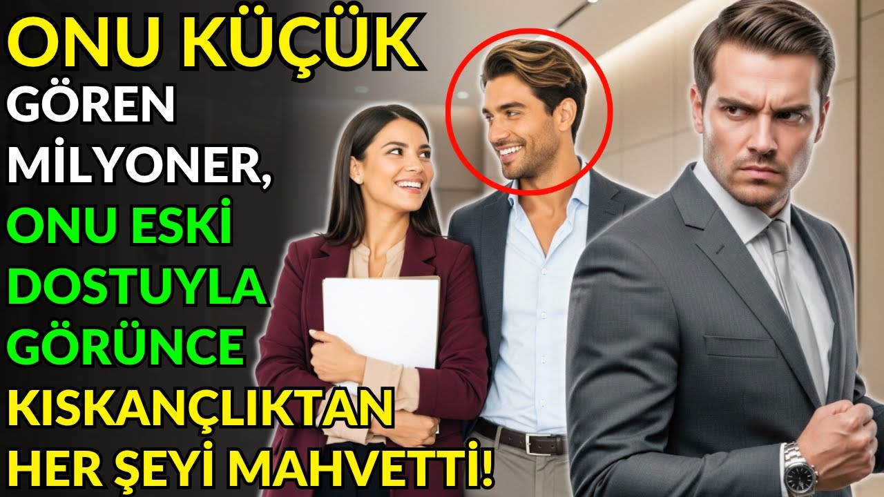 ONU KÜÇÜK GÖREN MİLYONER, ONU ESKİ DOSTUYLA GÖRÜNCE KISKANÇLIKTAN HER ŞEYİ MAHVETTİ!