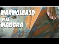 👍¿SABIAS HACER  Efecto MÁRMOL Sobre MADERA?❤️