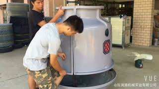 How to assemble a small cooling tower