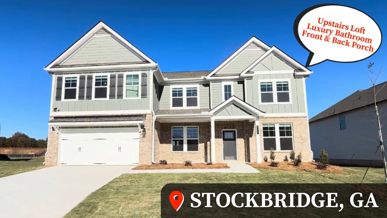 Жизнь в Стокбридже, Джорджия | DRB Homes | Верхний чердак | Экскурсия по дому | План Clarity | Но...