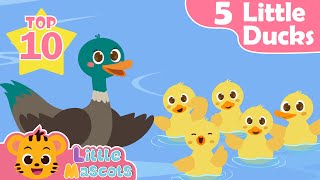 Five Little Ducks + Wheels On The Bus + more Little Mascots Nursery Rhymes & Kids Songs