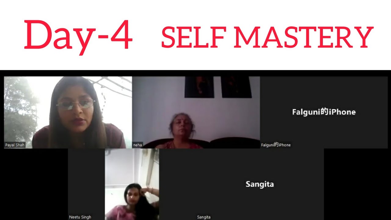 Self Mastery Course DAY-4 || PART -1 || PAYAL SHAH || LRSEC