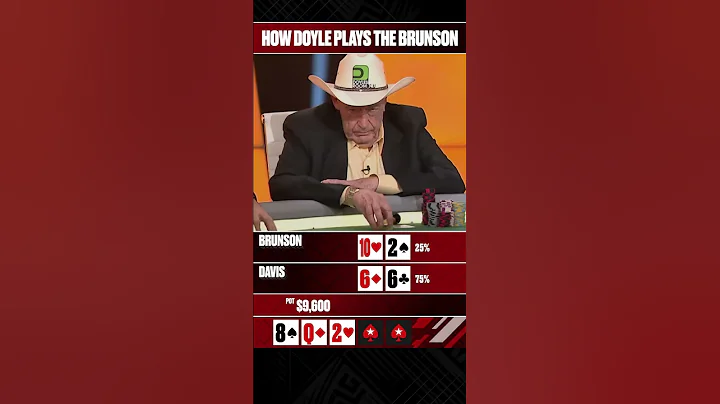 How Doyle Brunson Plays THE BRUNSON  #Shorts #Doyl...