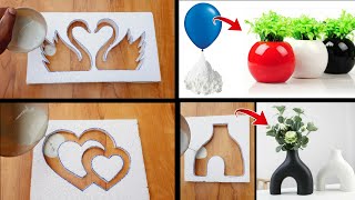 4 Easy White Cement Craft Ideas // Cement Craft Ideas // Home Decoration