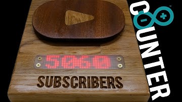 YouTube subscriber COUNTER | LIVE | DIY | Arduino | LED Matrix | PLAQUE
