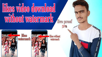 How to download likee video without watermark||remove likee video watermark