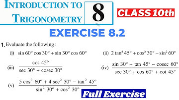Introduction To Trigonometry Ex 8.2 Class 10th Maths - Chapter 8 NCERT Solutions