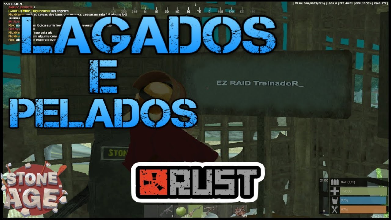 RUST| STONE AGE| MTA 47# LAGADOS E PELADOS - YouTube