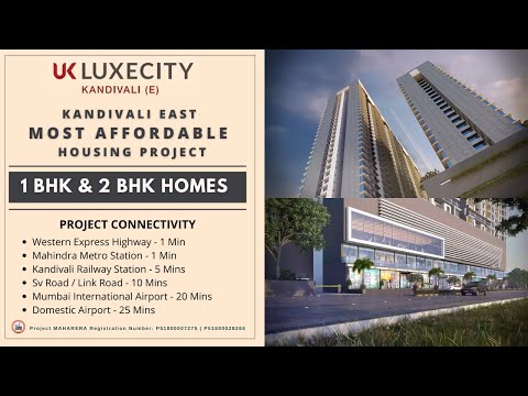 UK LUXECITY Kandivali East |  1 bhk in kandivali east | uk iridium kandivali east