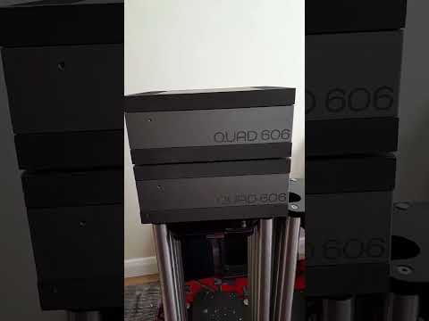 Quad poweramps amplifiers 606 mk1 stereo current dumping UK made