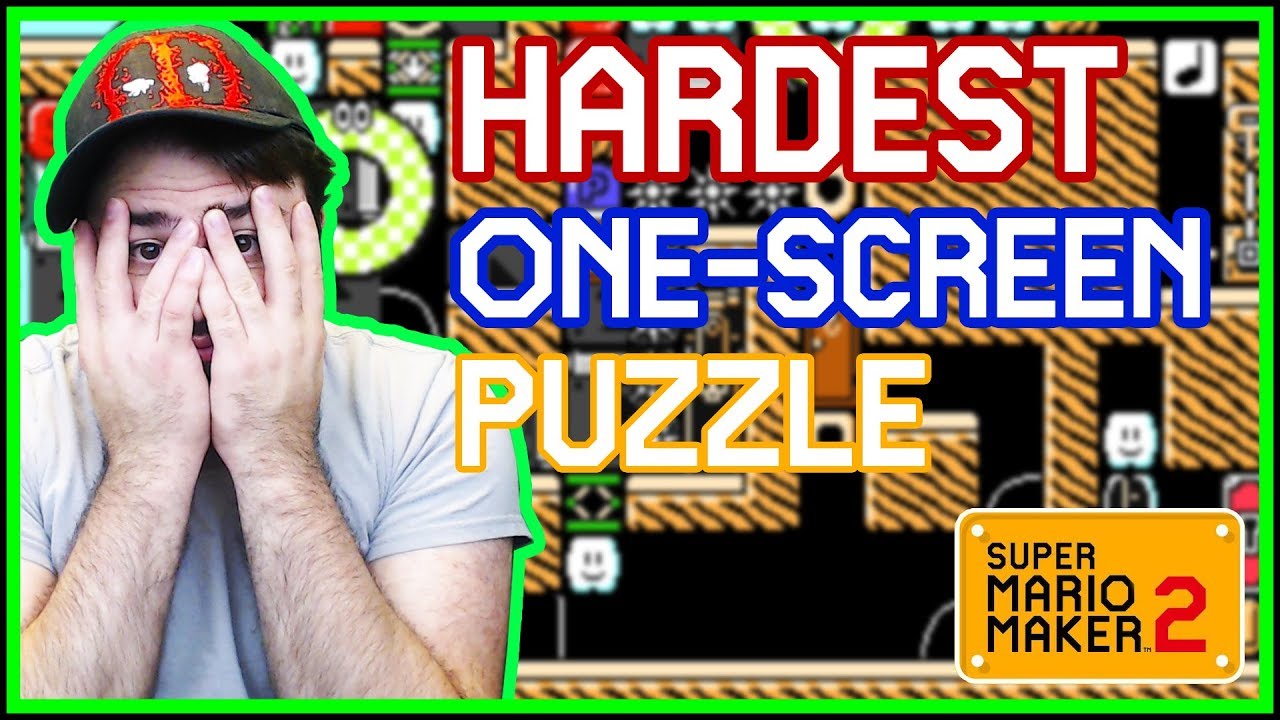 SUPER HARD ONE SCREEN PUZZLE | Monty P Ton | Super Mario Maker 2 - YouTube