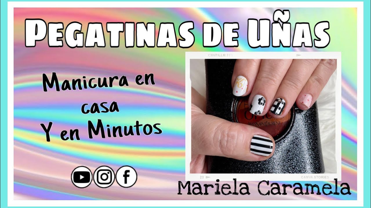 mediodía Especial tratar con Como hacerse una MANICURA 💅 con PEGATINAS de AliExpress/ Resultados  comprobados! - YouTube