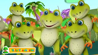 Lima katak kecil berbintik-bintik | Lagu anak anak | Video edukasi | Bayi sajak | Menghitung angka