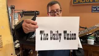 Pressing Issues: Sacramento's First Daily Newspapers