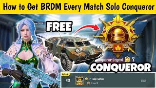 Day 04 - How To Get Brdm Brdm Kaise Le Bgmi Mai Solo Conqueror Rankpush Tips And Tricks