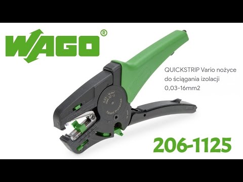 Wire stripper with shears WAGO Quickstrip Vario 206-1125, 0.03 to 16 mm² - presentation, test