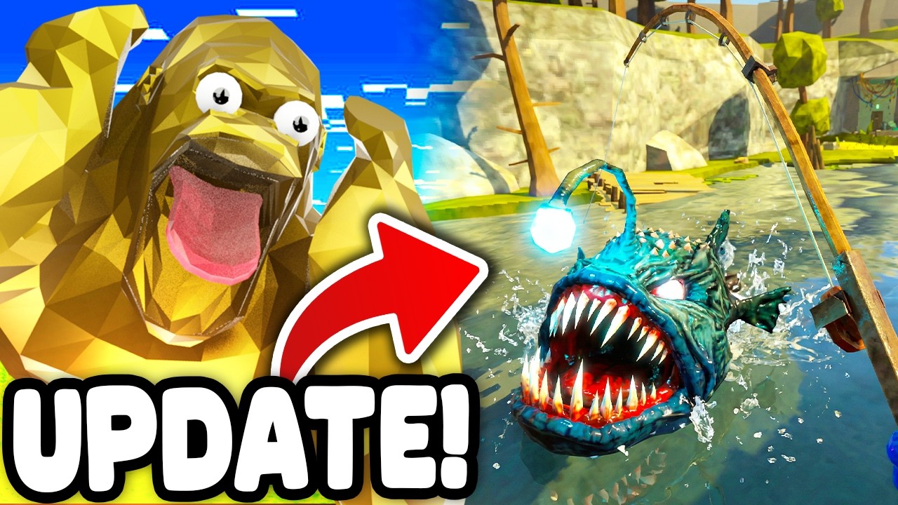 NEW RAINBOW FISHING UPDATE is INSANE in Animal Company!