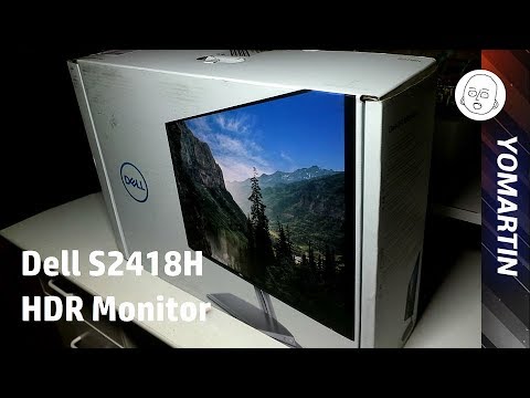 Dell S2418H InfinityEdge HDR MONITOR UNDER $300!!! UNBOXING!