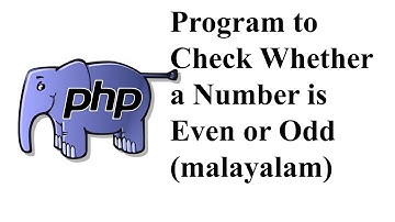 PHP Program to Check Whether a Number is Even or Odd(malayalam)
