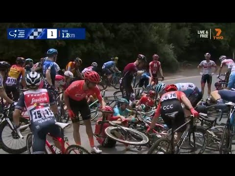 Crash | Novatech Stage 2 | 2020 Santos Tour Down Under