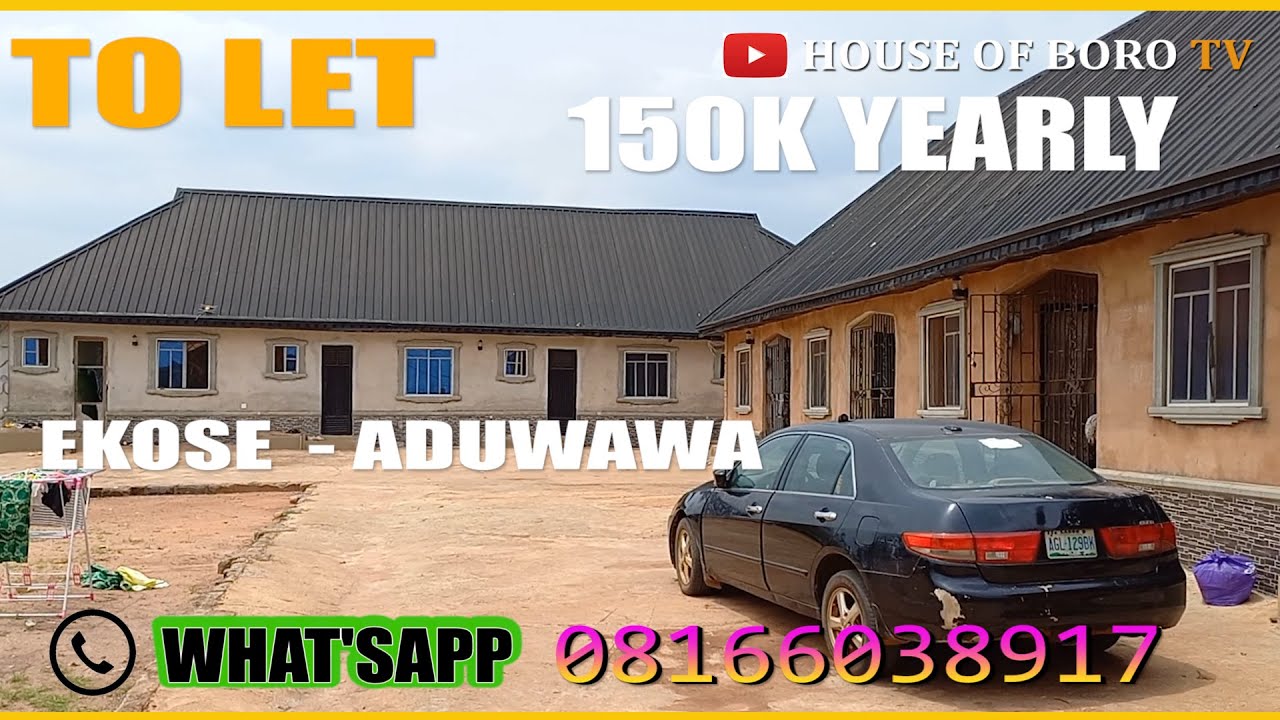 HOUSE TO RENT IN BENIN CITY EKOSE = EGBA ROAD ADUWAWA ( EDO STATE