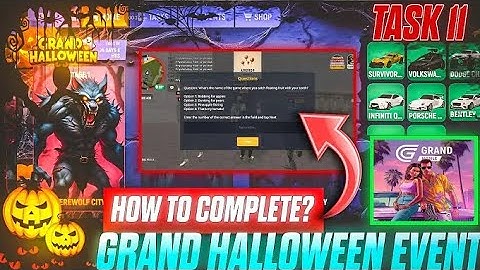 ✅📝📋📚 NEW EVENT! 🔥 How to Complete HALLOWEEN EVENT Tasks 11 FAST in Grand Mobile RP Life Simulator