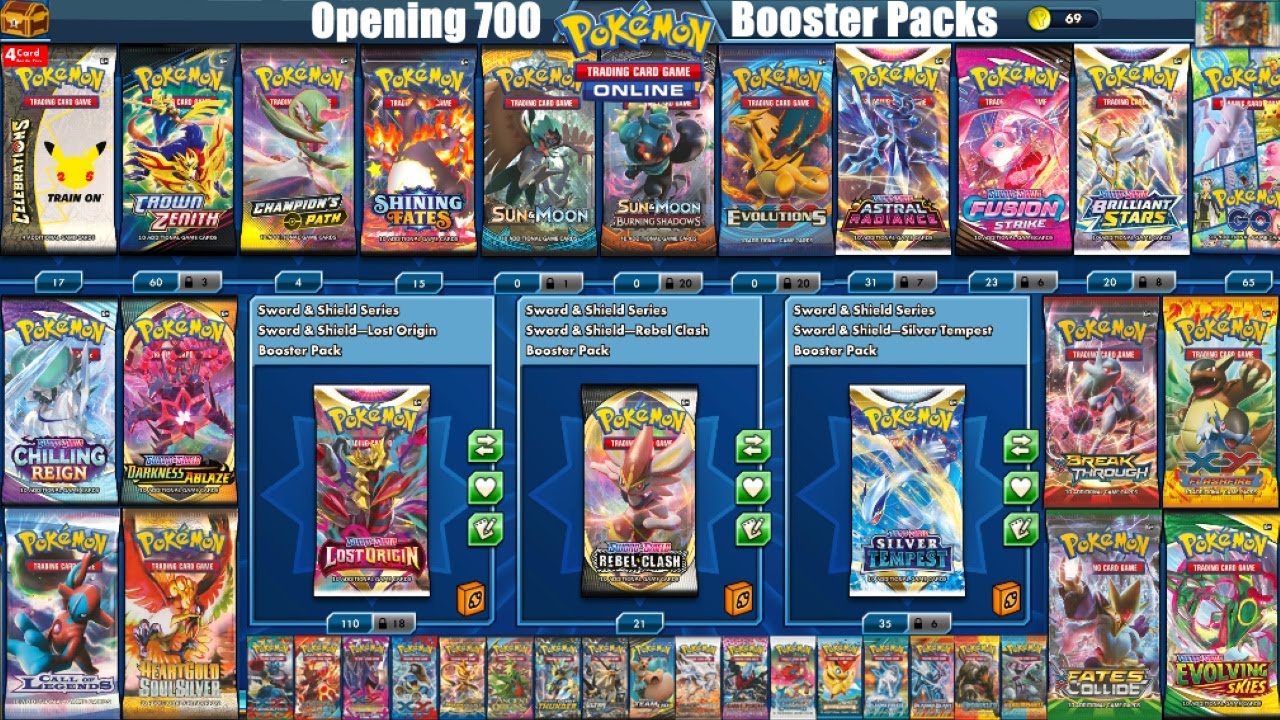Opening 700 Pokemon TCG Online Booster Packs YouTube