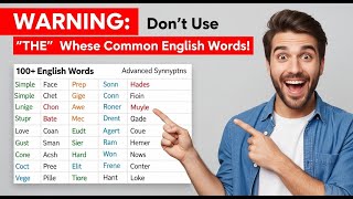WARNING: Don’t Use  With These Common English Words!