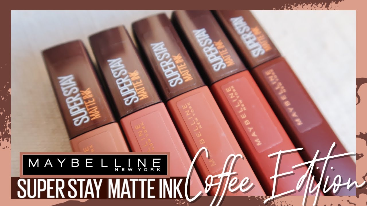Maybelline SuperStay Matte Ink Liquid Lipstick (Coffee Edition) Review ...