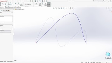 SolidWorks Tutorial for Beginners #22 - How to Create a SolidWorks Spline Sketch