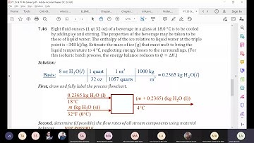 Lec # 7-4 (b): Energy Balance Procedure, P7.35 & 7.46 Solved