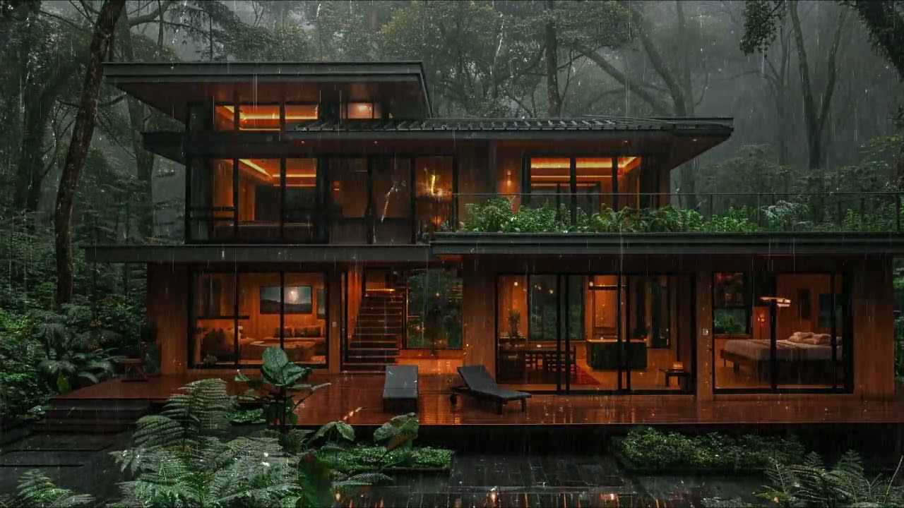 Глубокий сон за 5 минут! 🌧 Сильные дождь звуки на крыше | ASMR для бессонницы и расслабления!