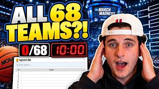Can I Name All 68 March Madness 2026 Teams (PUNISHMENT)