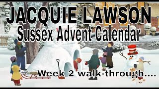 2022  Week 2 Jacquie Lawson Sussex Calendar - Walk-through!  Snow, Bears and Skating!