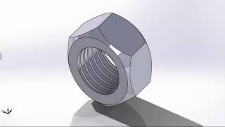 Tutorial-Creating hex nut in SolidWorks Easy Steps