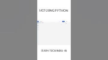 HCF Program using Python | #learntech #python #pythontutor #python3 #hcf #highestcommonfactor #gcd