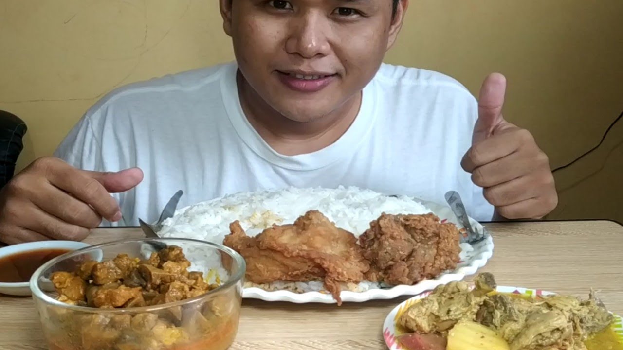 Carinderia (Bopis, Chicken curry, fried chicken) Filipino Mukbang