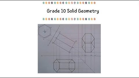 Grade 10 EGD Solid Geometry Page 80 (left): Hexagonal Prism