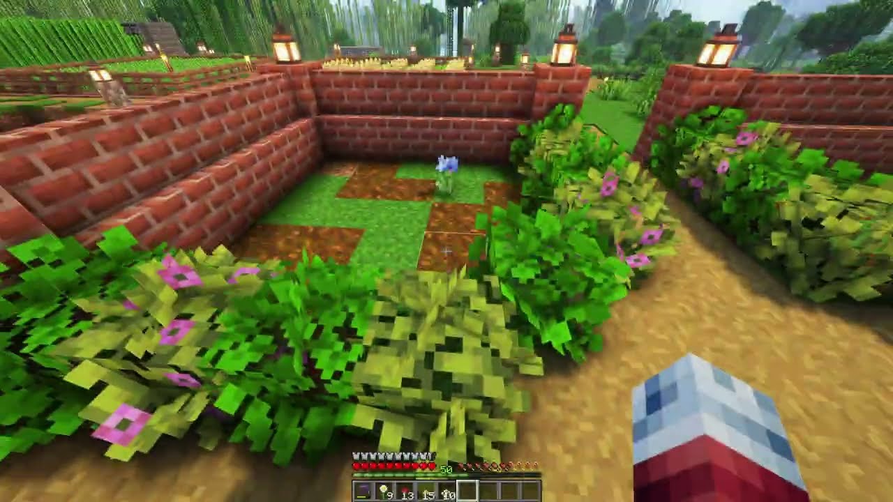 Minecraft Let’s Play Ep. 405 – Completing the Garden & Adding Bees